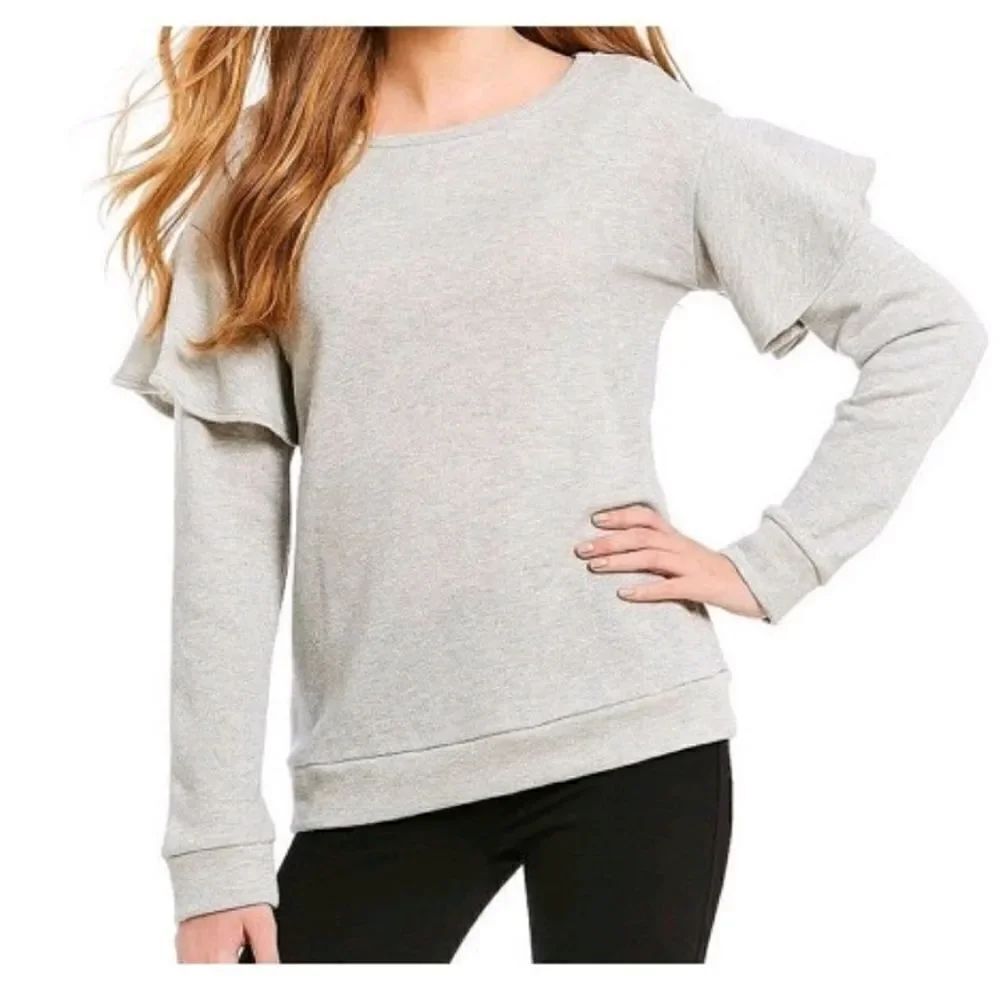 Sanctuary ruffled sweatshirt